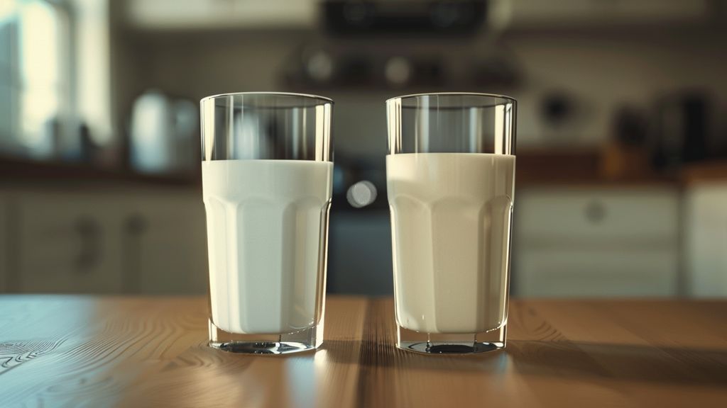 Comparison of milk density in a cold vs hot environment.