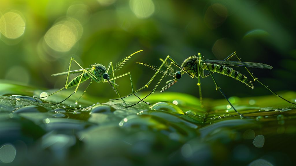 Female mosquitoes showcasing their adaptation skills in different environmental conditions