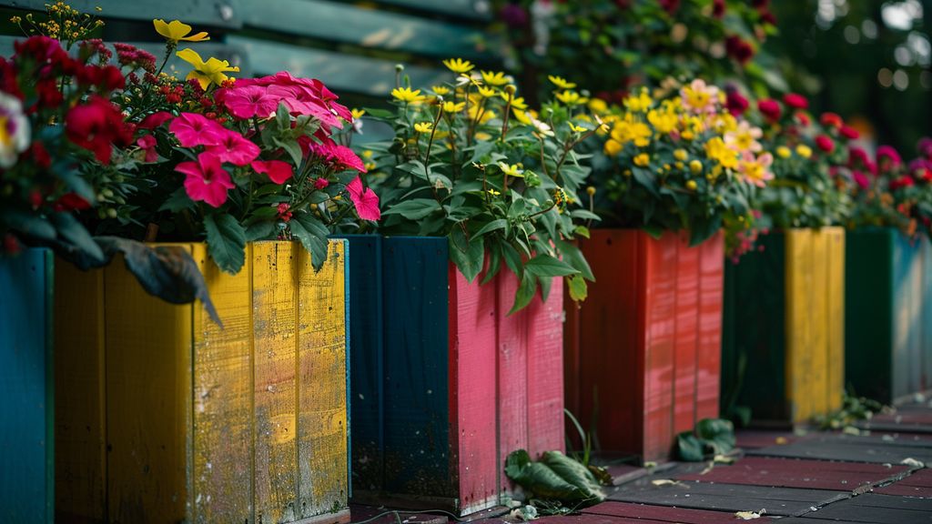 Idées originales pour des jardinières extérieures fleuries