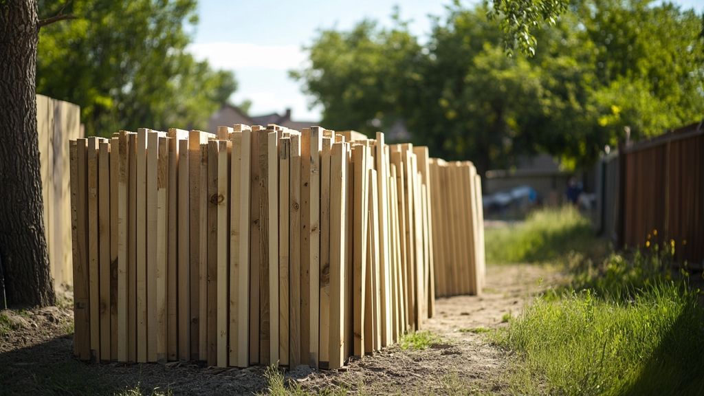 Créer votre propre clôture pas cher en panneaux de bois