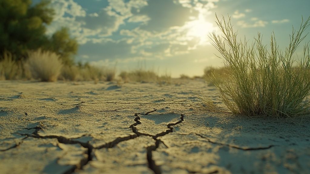 Surchauffe du sol et déshydratation des plantes