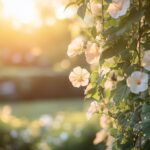 Ipomée : l'effet jardin transformateur grâce à une arche pour plante grimpante
